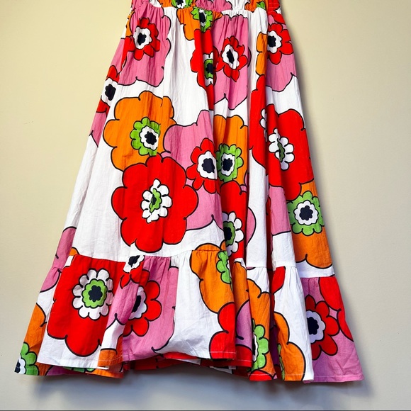 Mini Boden Sleeveless Casual Summer Dress w Flowers Poppies - Picture 3 of 8